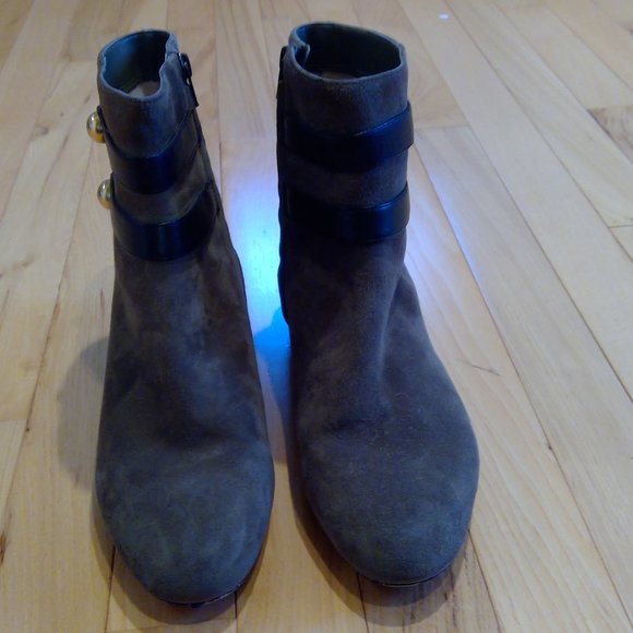 Olive Green Booties - Picture 1 of 8